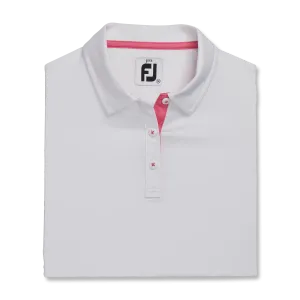 2023 FootJoy Girls Short Sleeve Polo - White