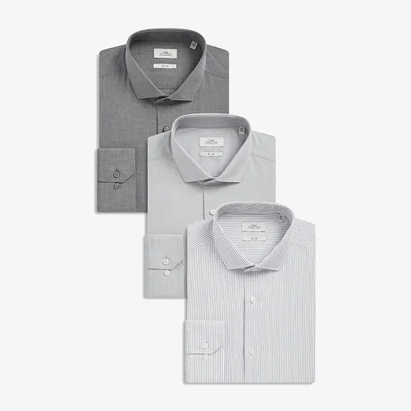 3PK GREY SHIRTS