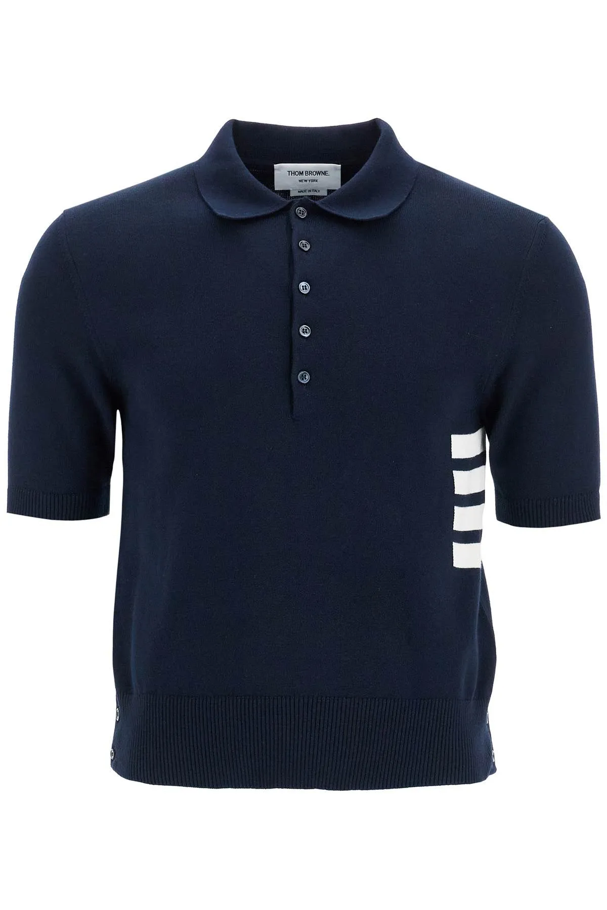 4-bar knit polo shirt MKP135A Y3043 NAVY