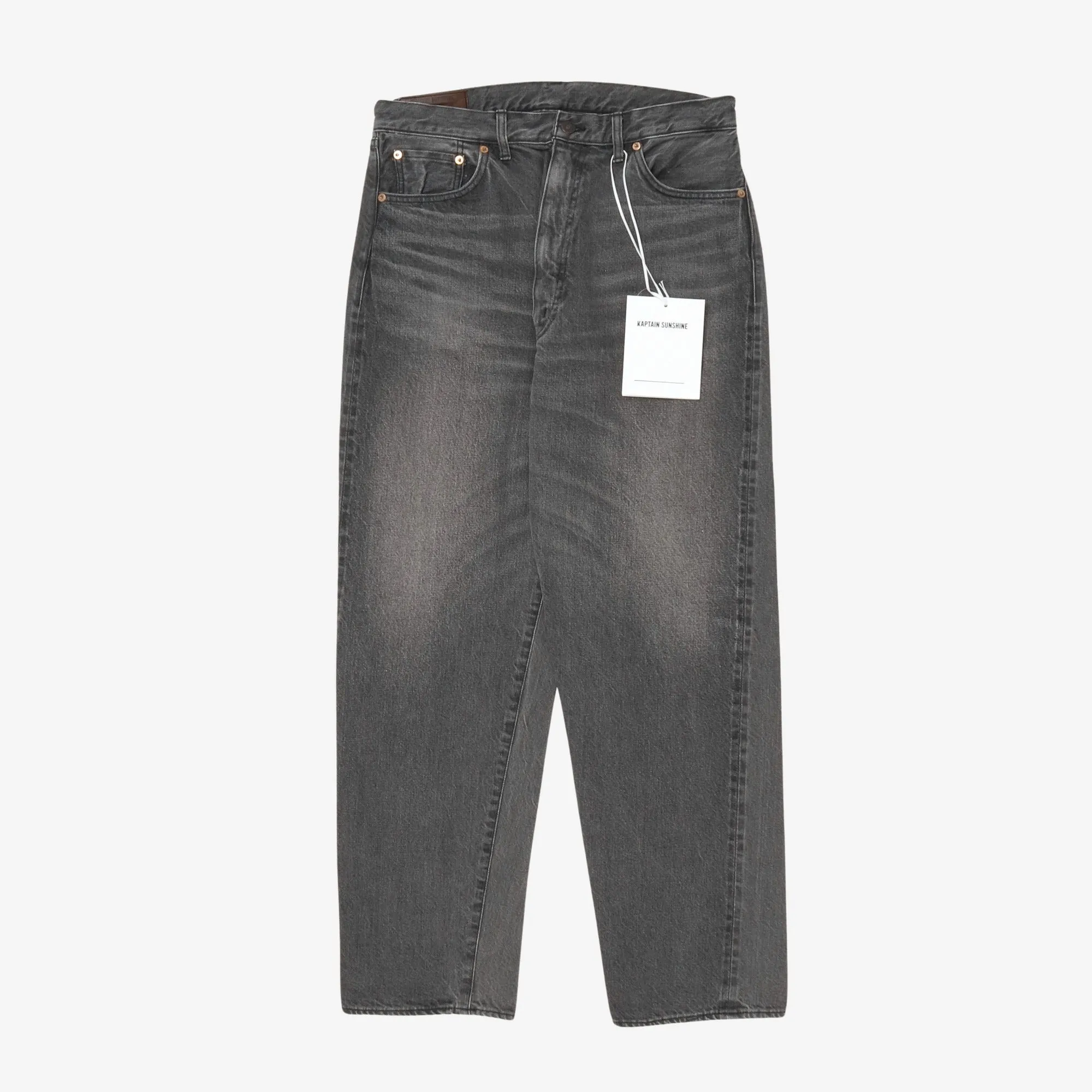 5 Pocket Zipper Front Denim Pants