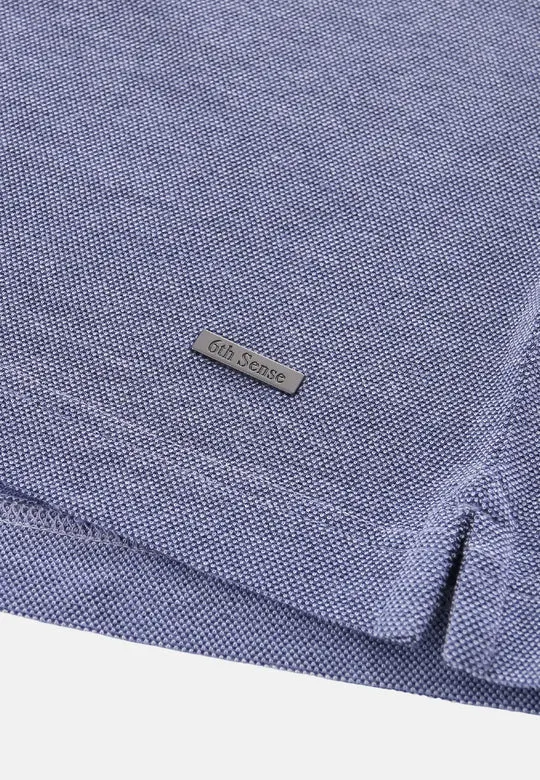 6th Sense Maverick Polo Shirt - Denim