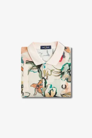 AMY PRINT FRED PERRY POLO SHIRT