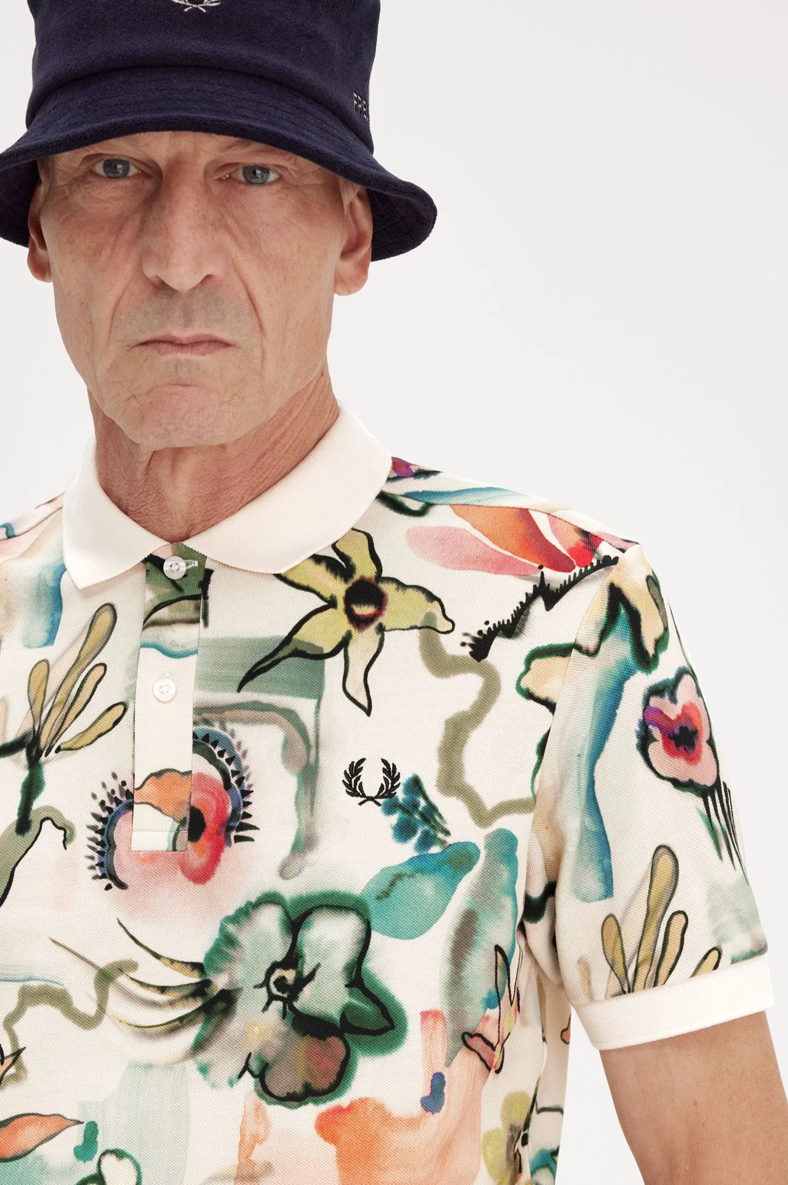 AMY PRINT FRED PERRY POLO SHIRT