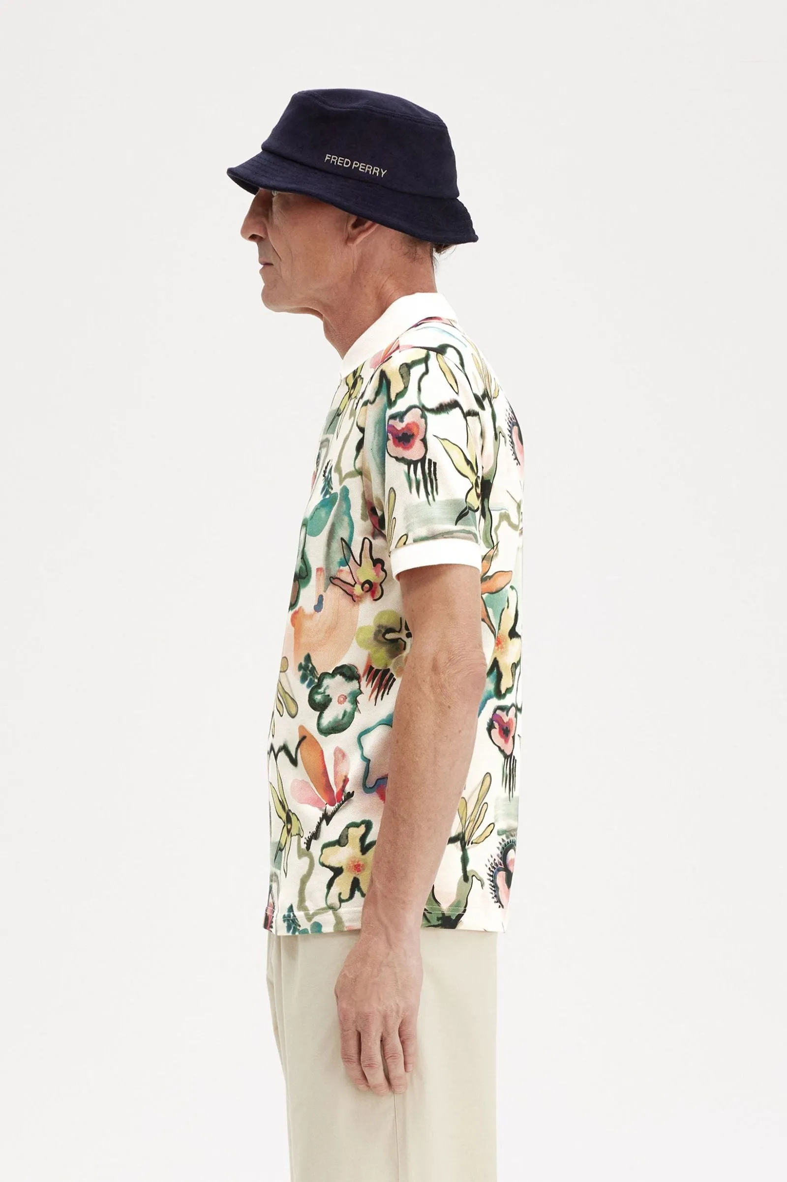AMY PRINT FRED PERRY POLO SHIRT