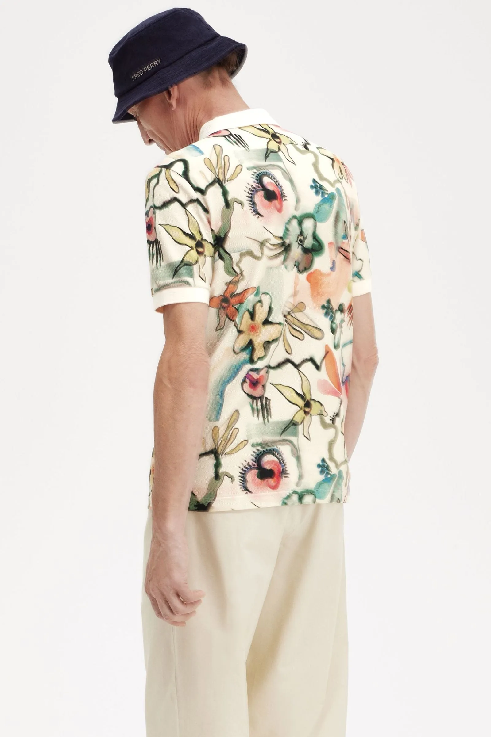 AMY PRINT FRED PERRY POLO SHIRT