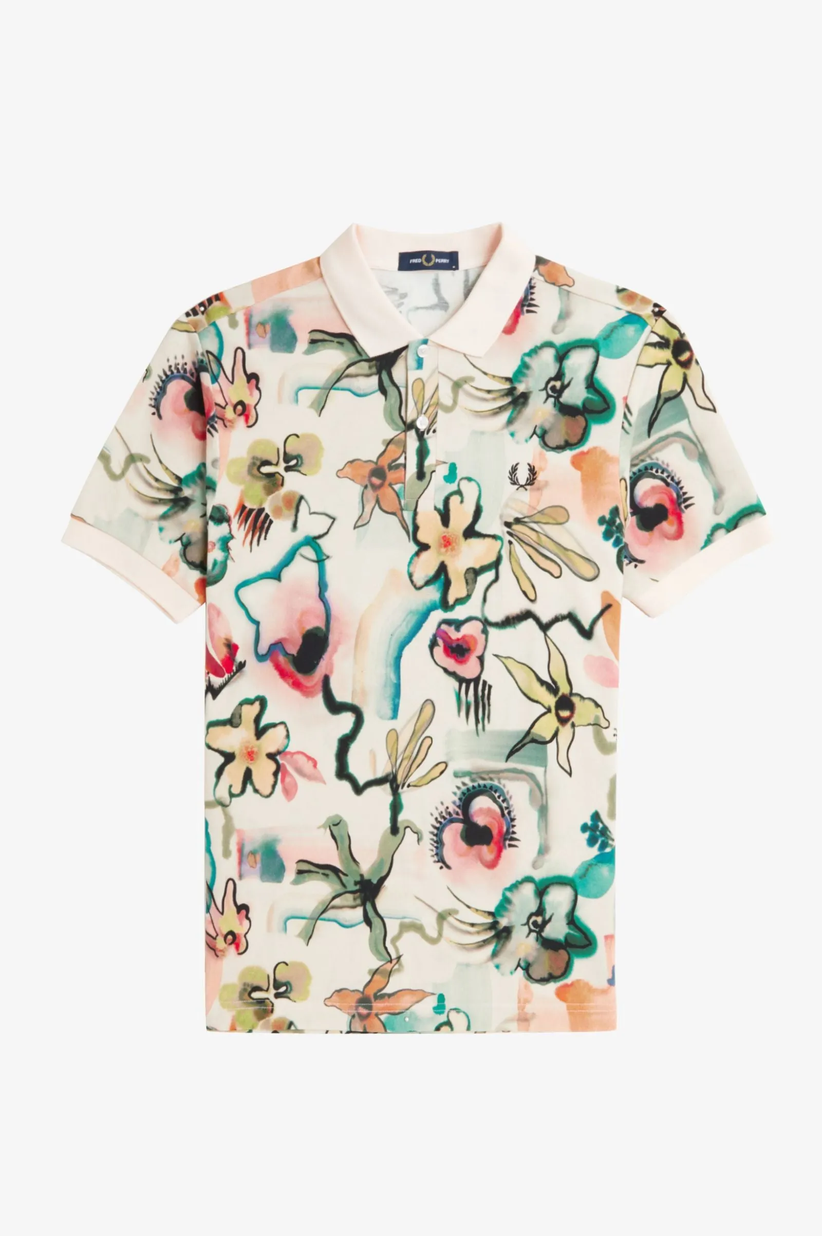 AMY PRINT FRED PERRY POLO SHIRT