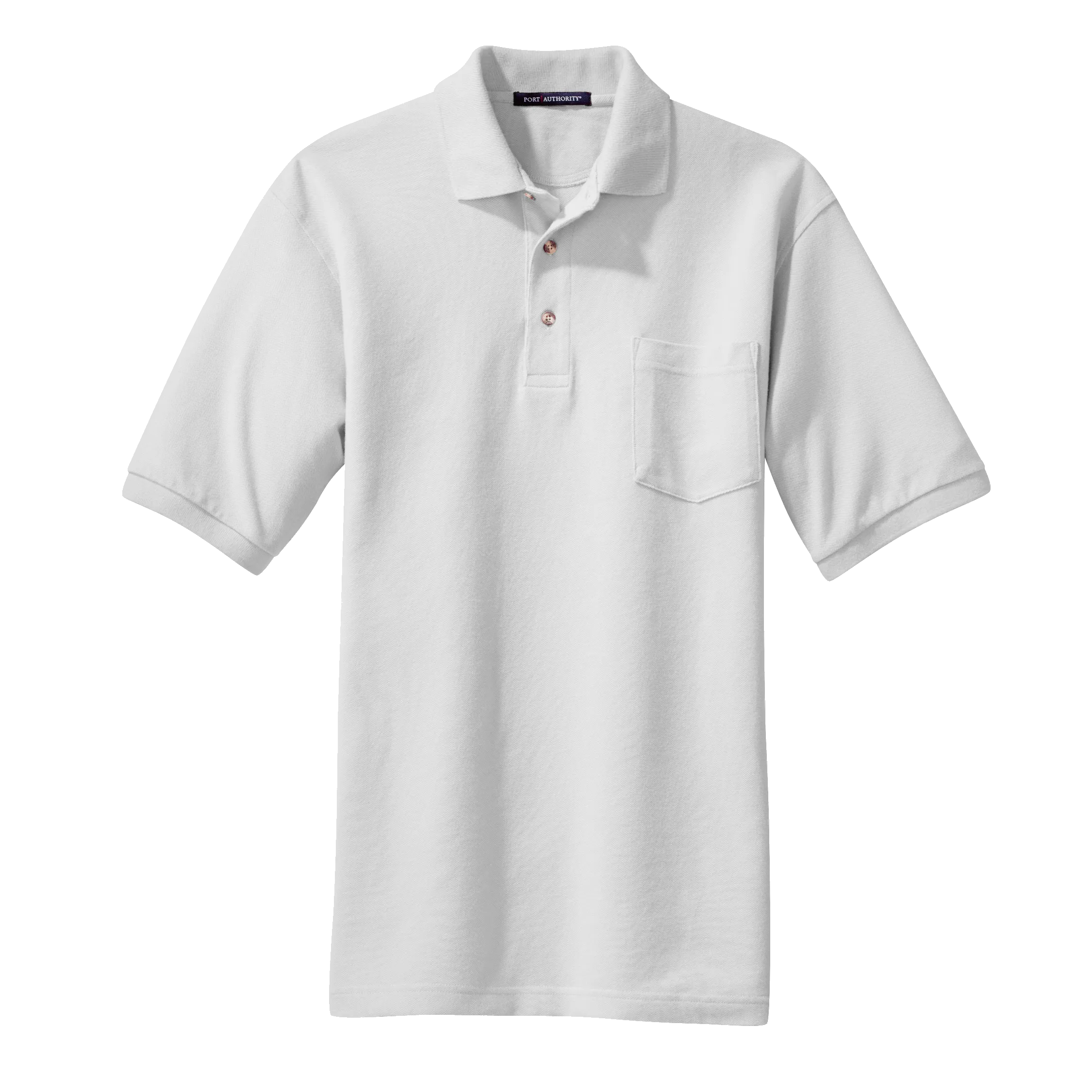 B1309MP Mens Pique Knit Pocket Polo