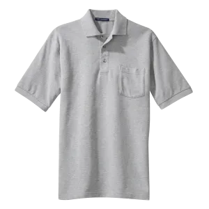 B1309MP Mens Pique Knit Pocket Polo