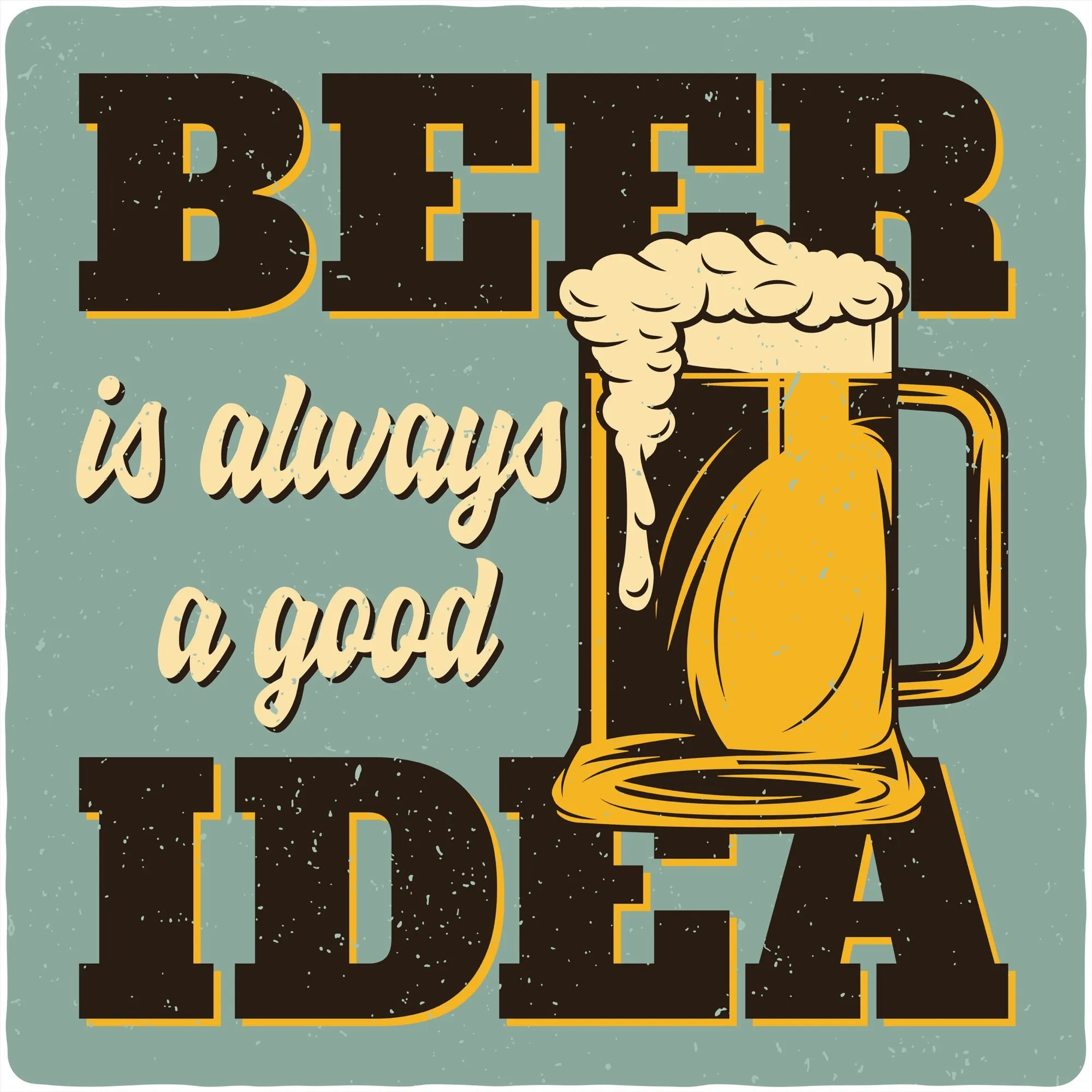 Beer Idea Men's Bamboo Viscose/Organic Cotton Short Sleeve Graphic T-Shirt