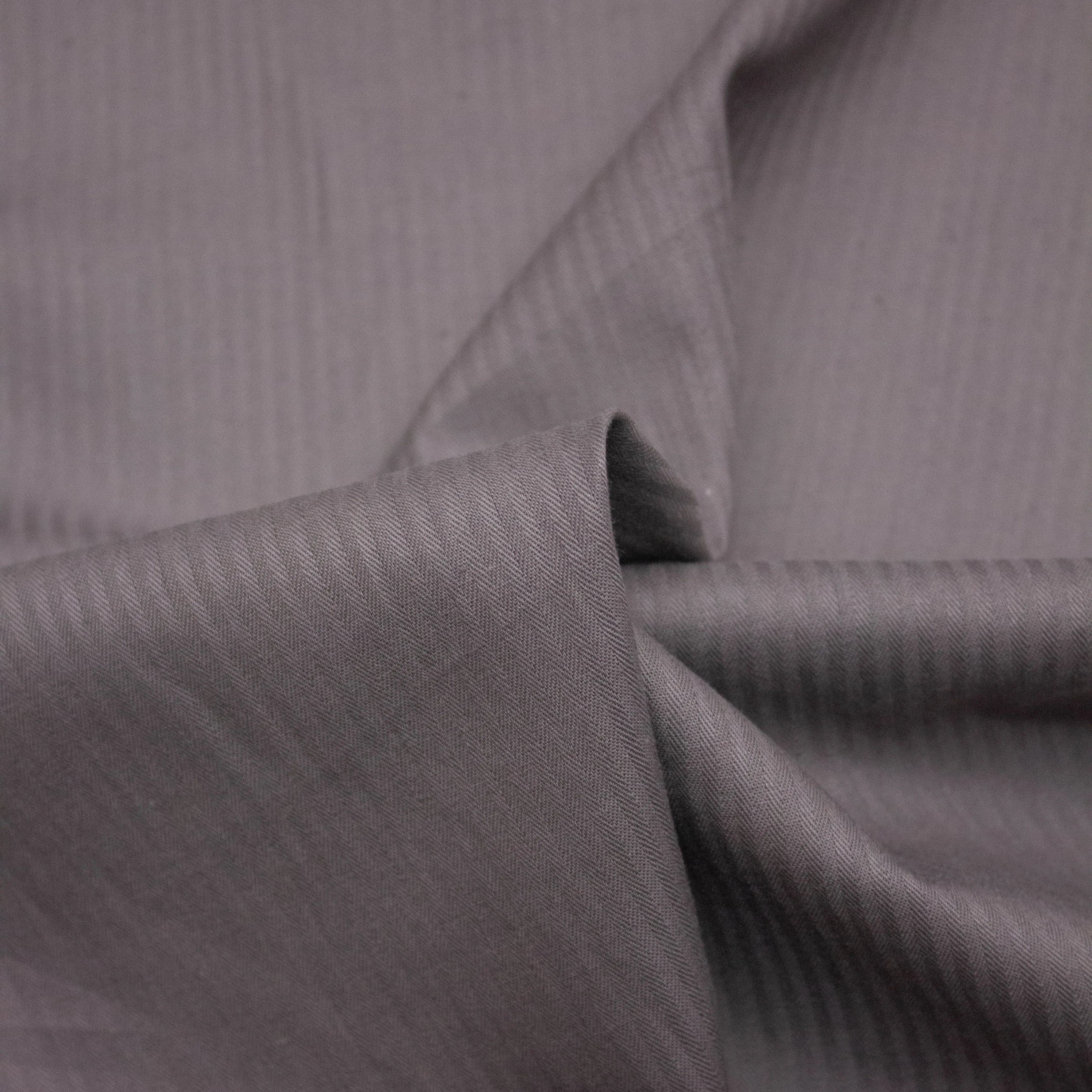 Bente Grey Striped Cotton