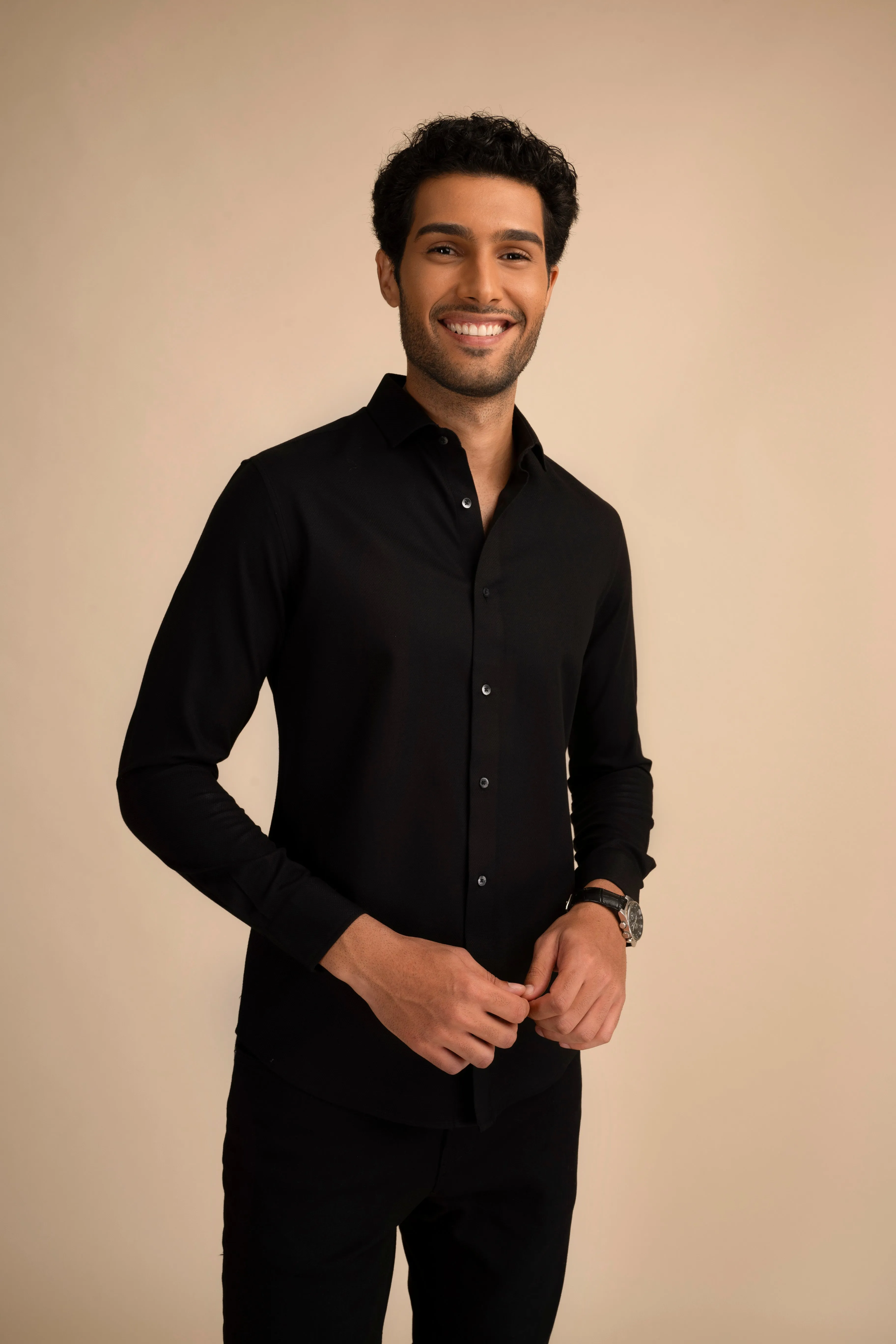 Black Micro Dot Shirt EOSS