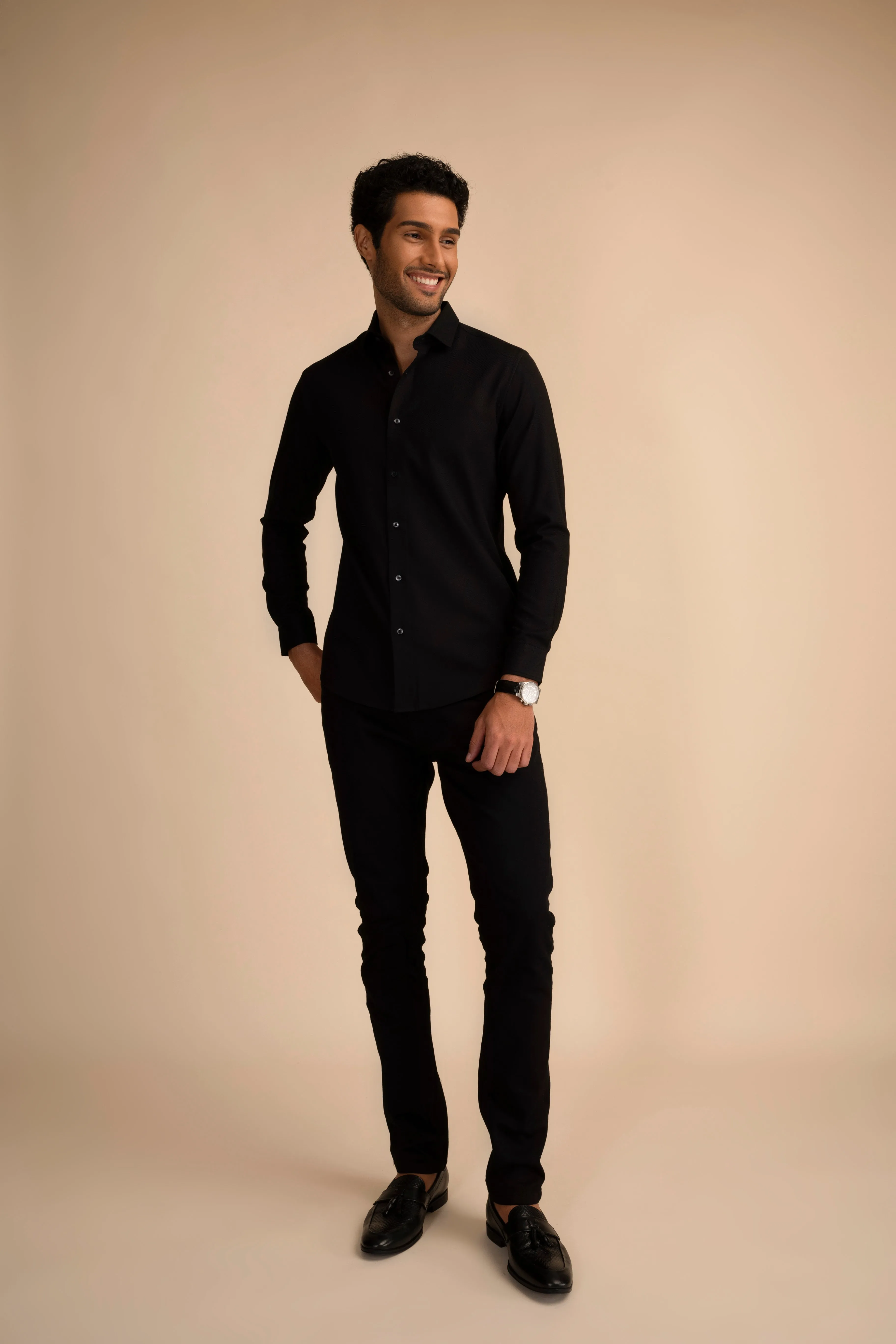 Black Micro Dot Shirt EOSS