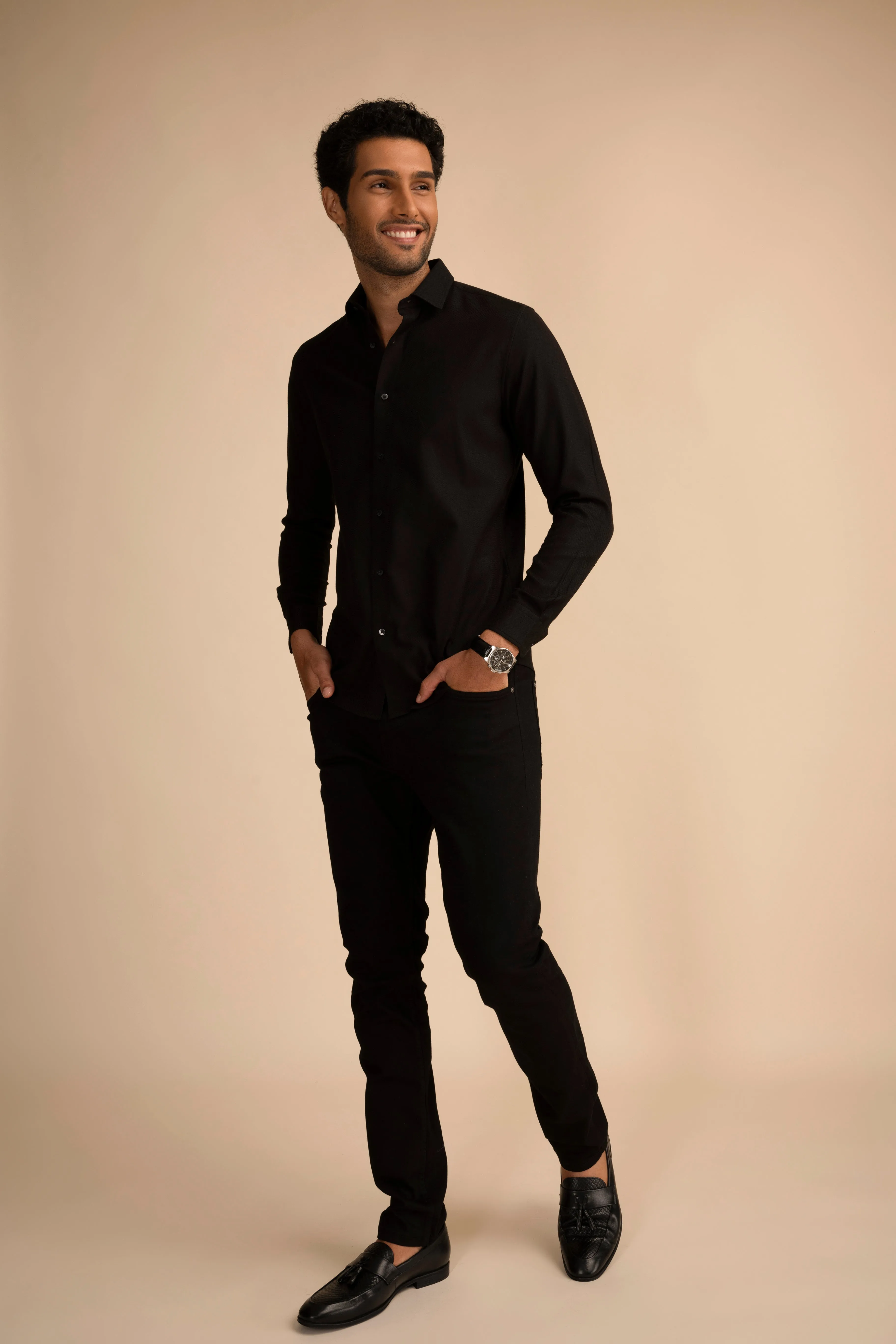 Black Micro Dot Shirt EOSS