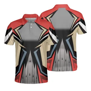 Bowling Men Polo Shirt - Bowling Red Polo Shirt, Bowling Shirt For Men - Perfect Gift For Friend, Family, Bowling Lovers