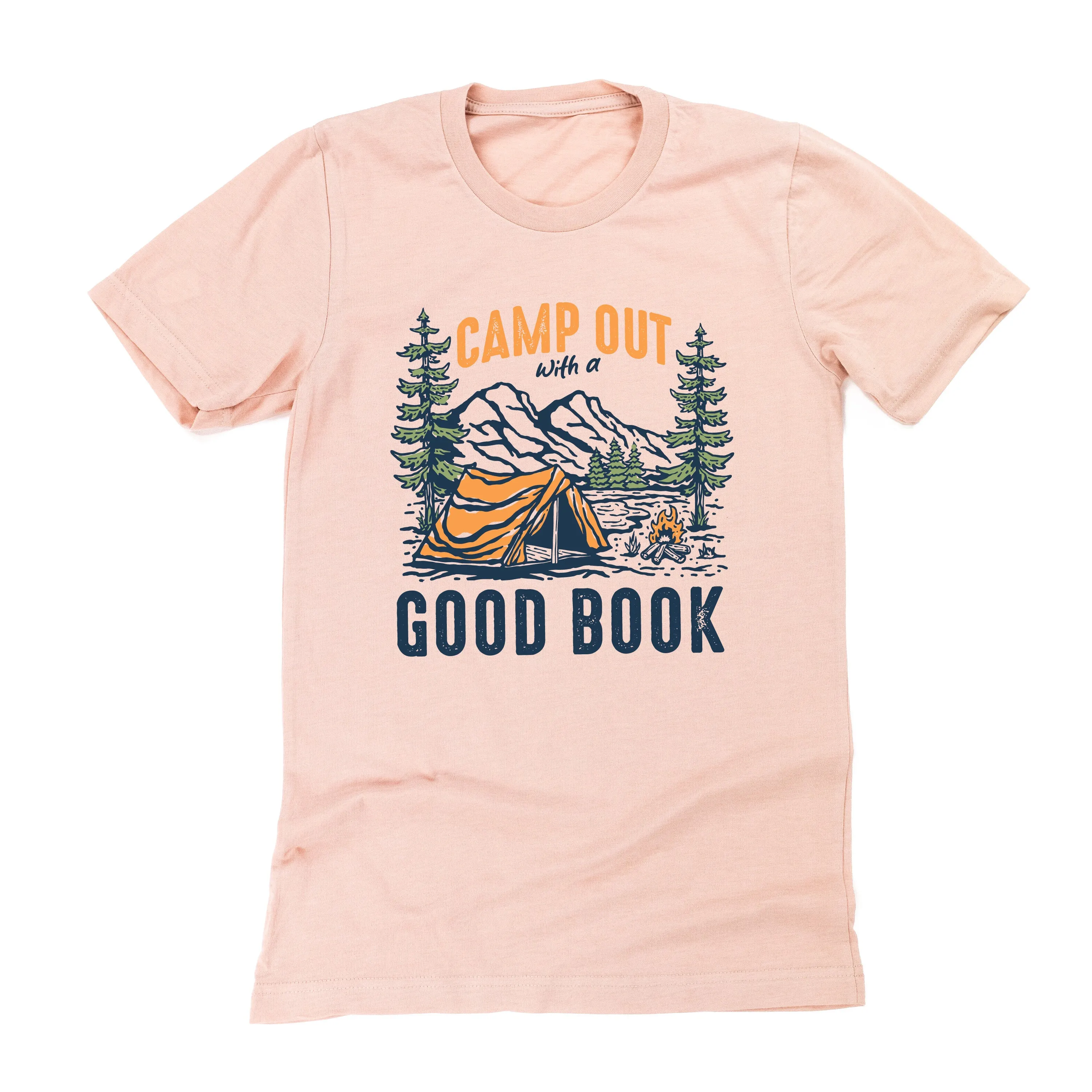 Camp Out with a Good Book - Unisex Tee