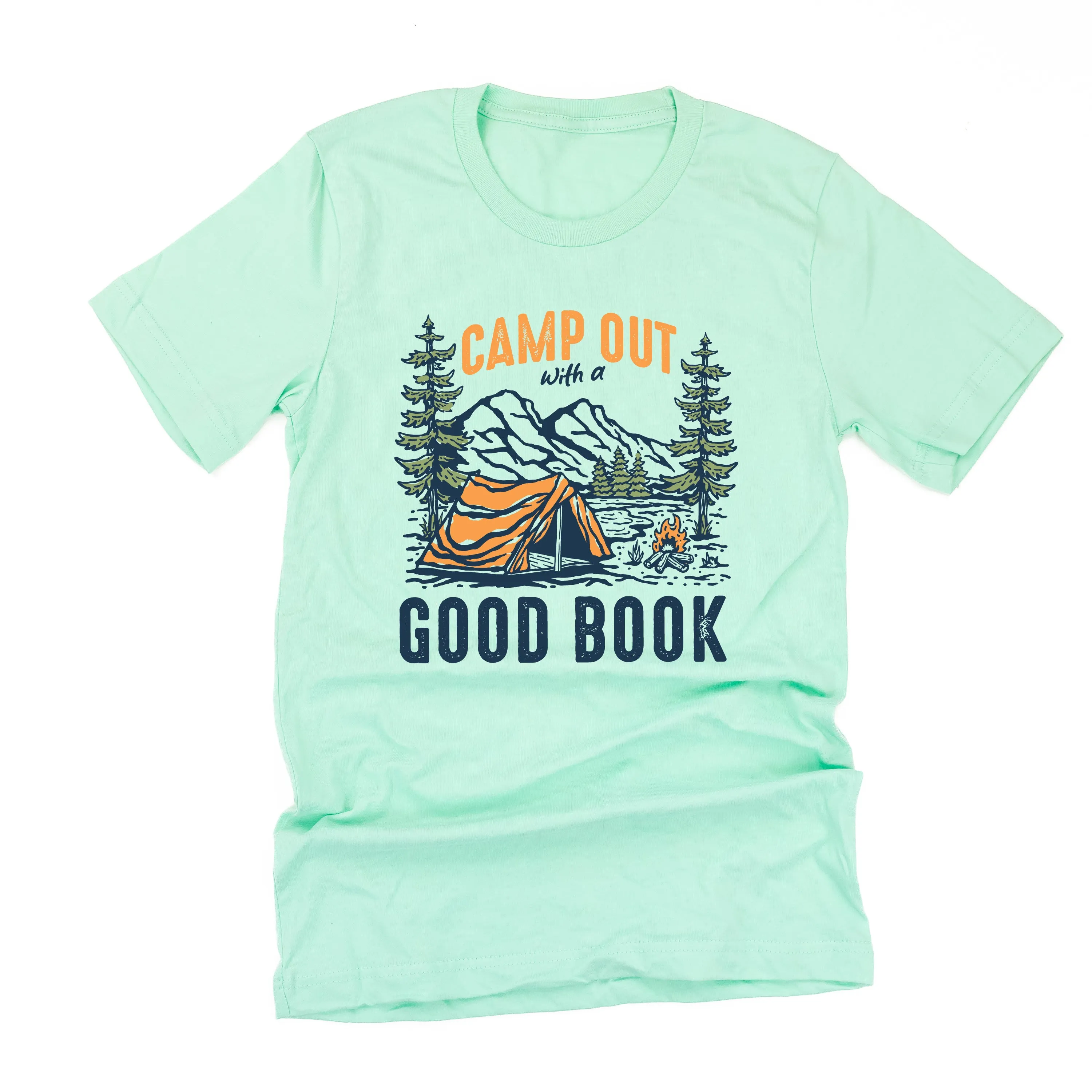 Camp Out with a Good Book - Unisex Tee