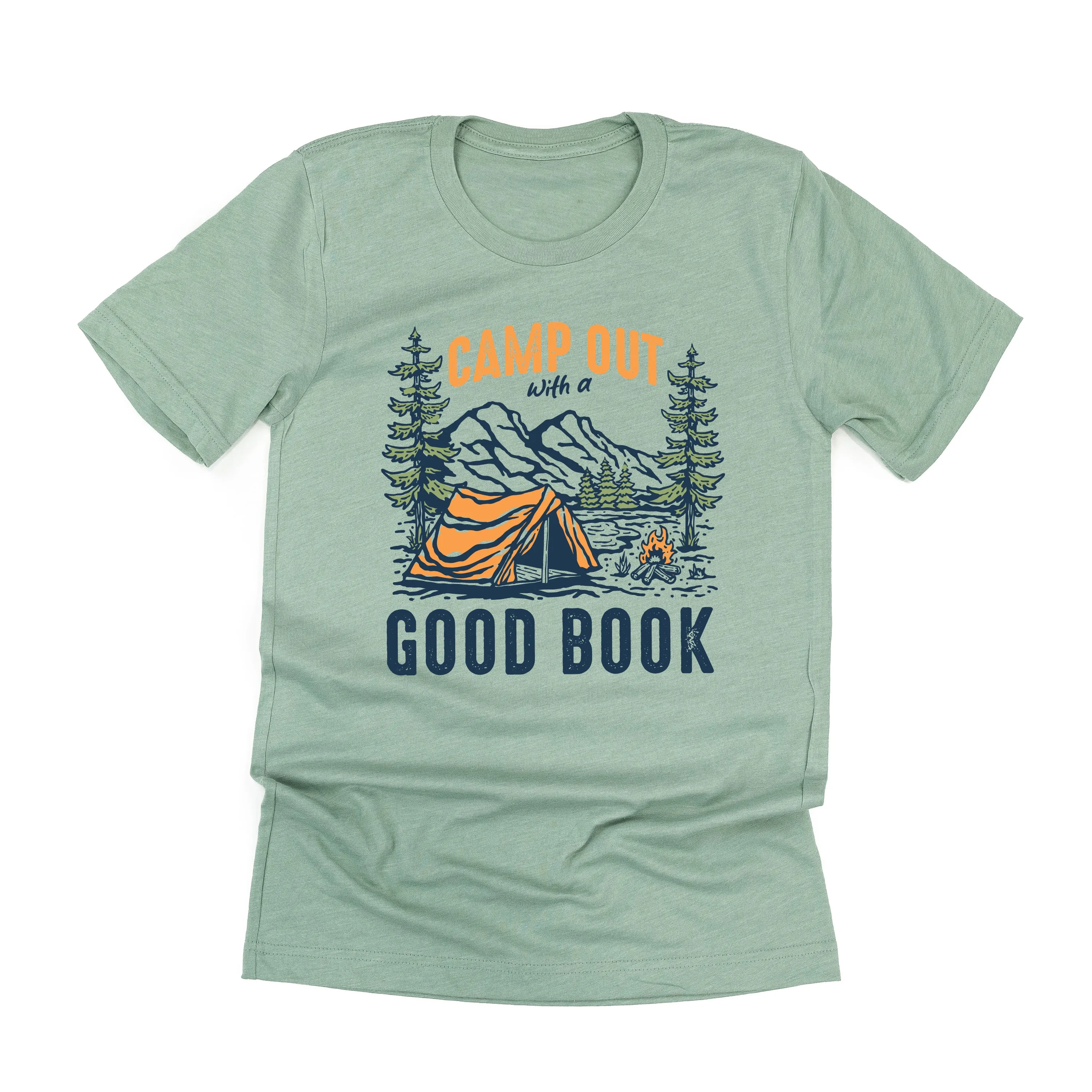 Camp Out with a Good Book - Unisex Tee