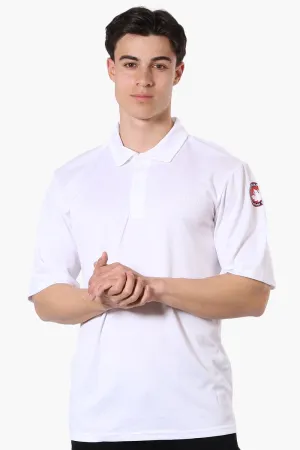 Canada Weather Gear Mesh Short Sleeve Polo Shirt - White