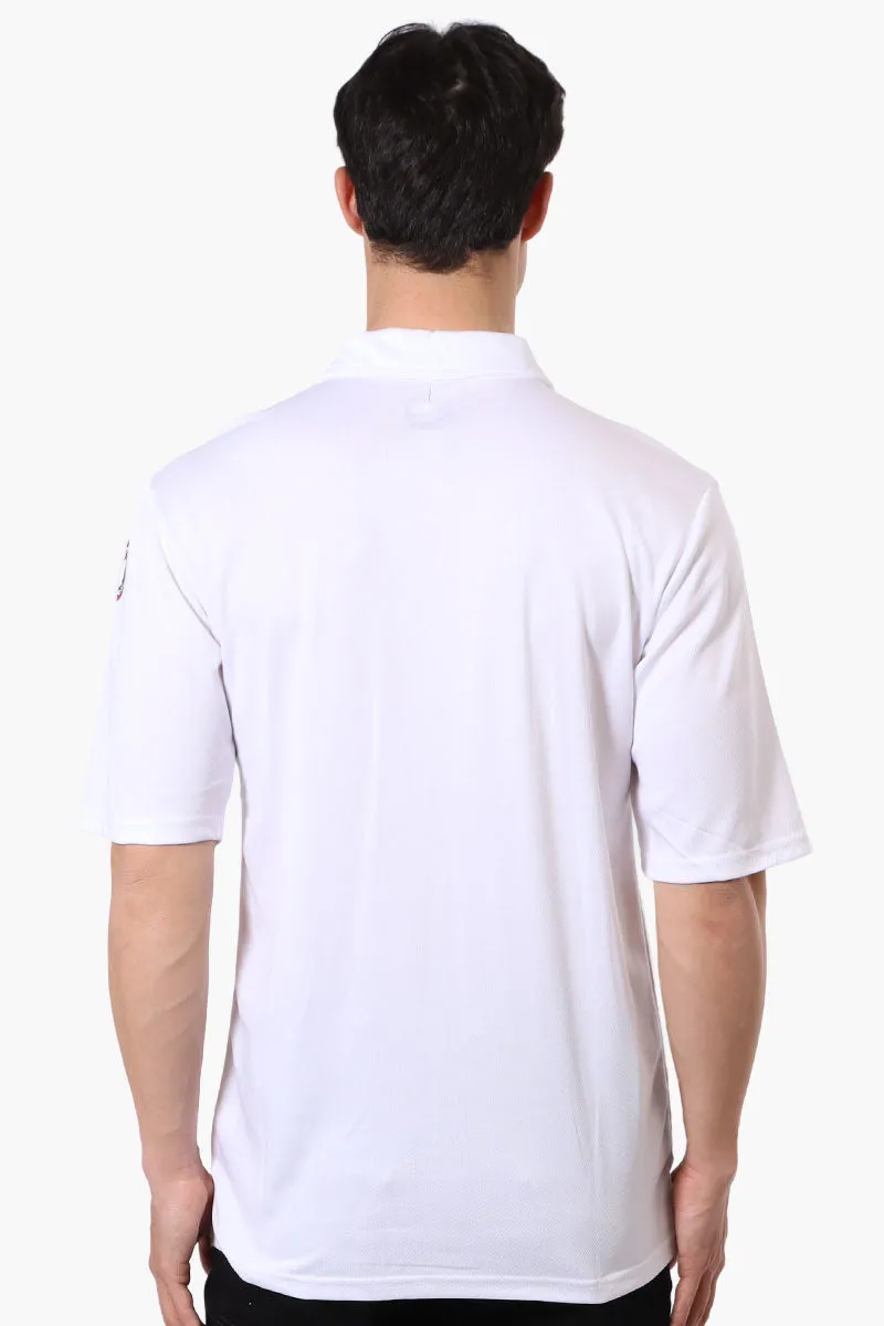 Canada Weather Gear Mesh Short Sleeve Polo Shirt - White