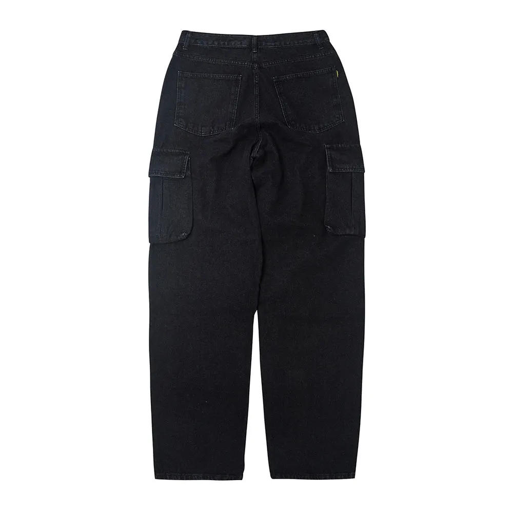 CARGO LOOSEFIT DENIM PANTS BLACK