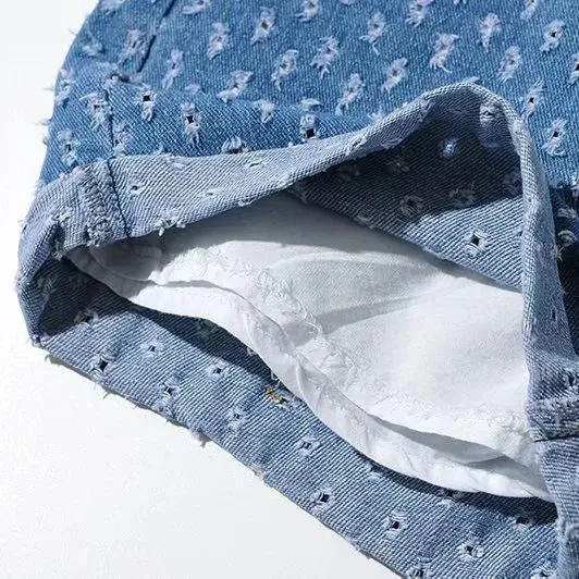 Casual Blue Shorts For Women