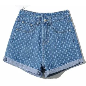 Casual Blue Shorts For Women