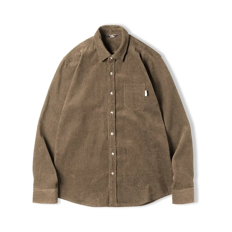 Casual Corduroy Slim Fit Shirts