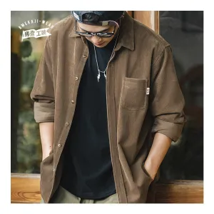 Casual Corduroy Slim Fit Shirts