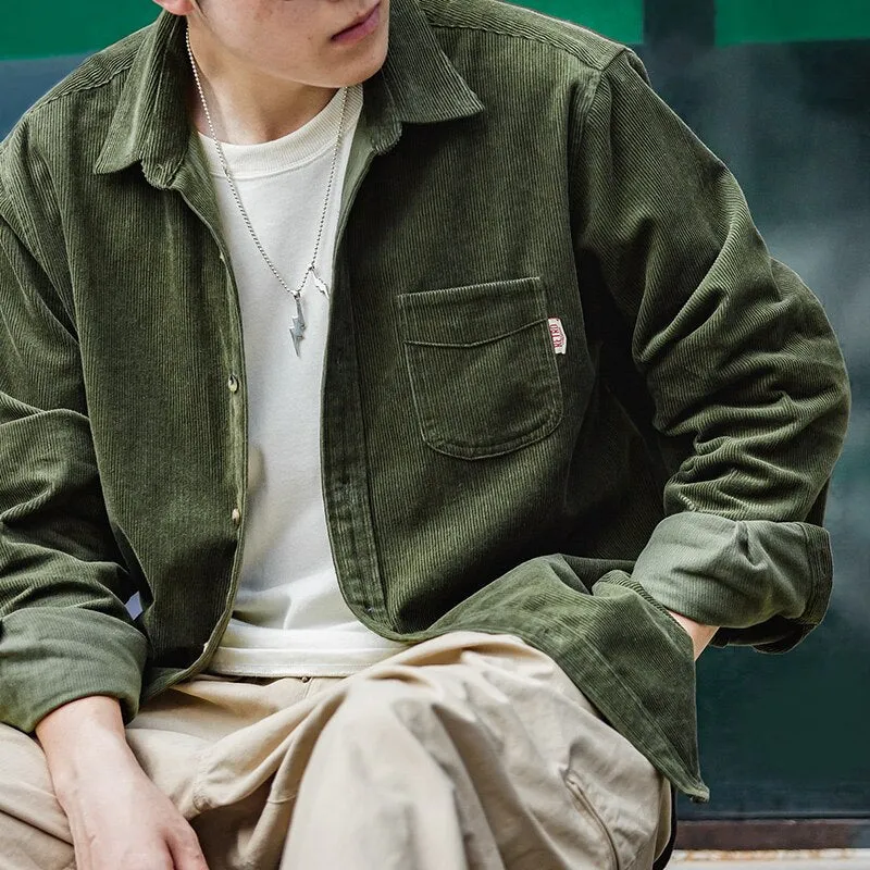 Casual Corduroy Slim Fit Shirts