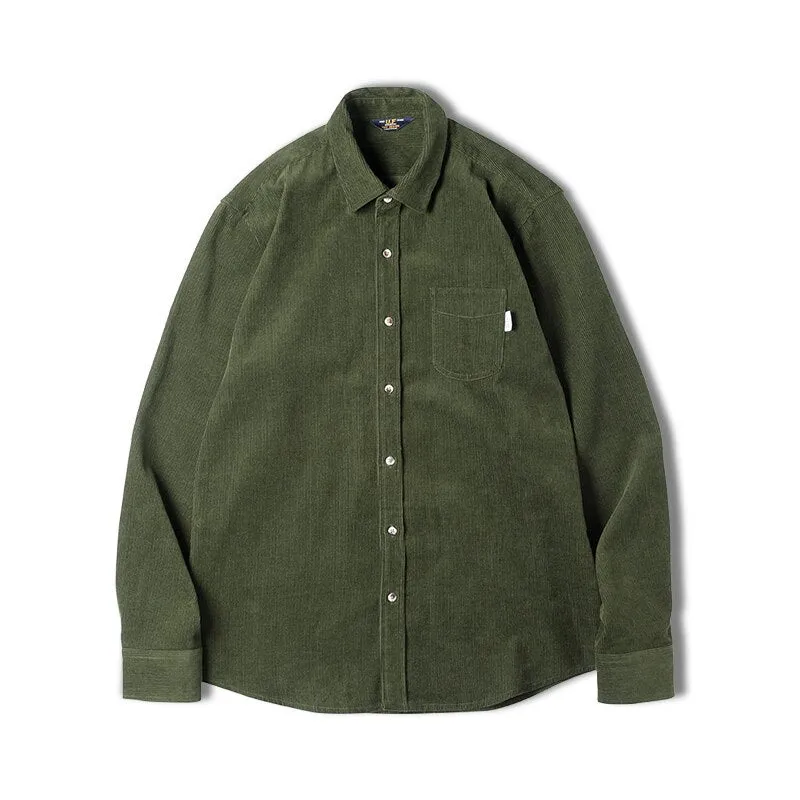 Casual Corduroy Slim Fit Shirts
