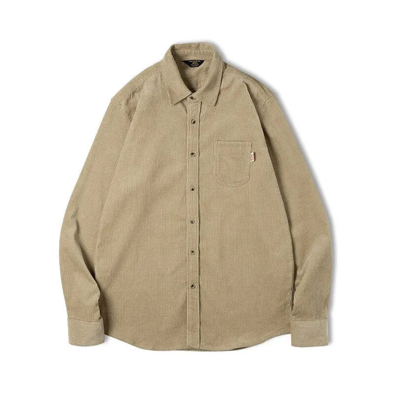 Casual Corduroy Slim Fit Shirts