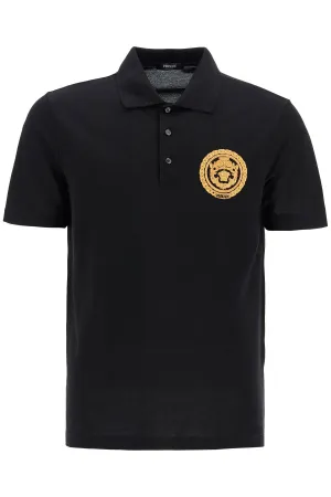 chain crest polo shirt 1013906 1A13413 BLACK