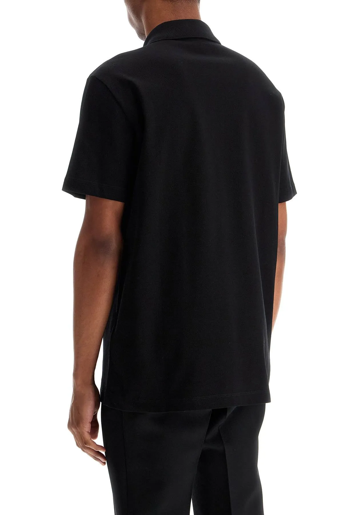 chain crest polo shirt 1013906 1A13413 BLACK