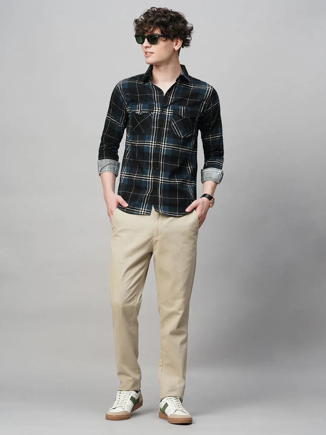 Contemporary Checked Shirts for Men