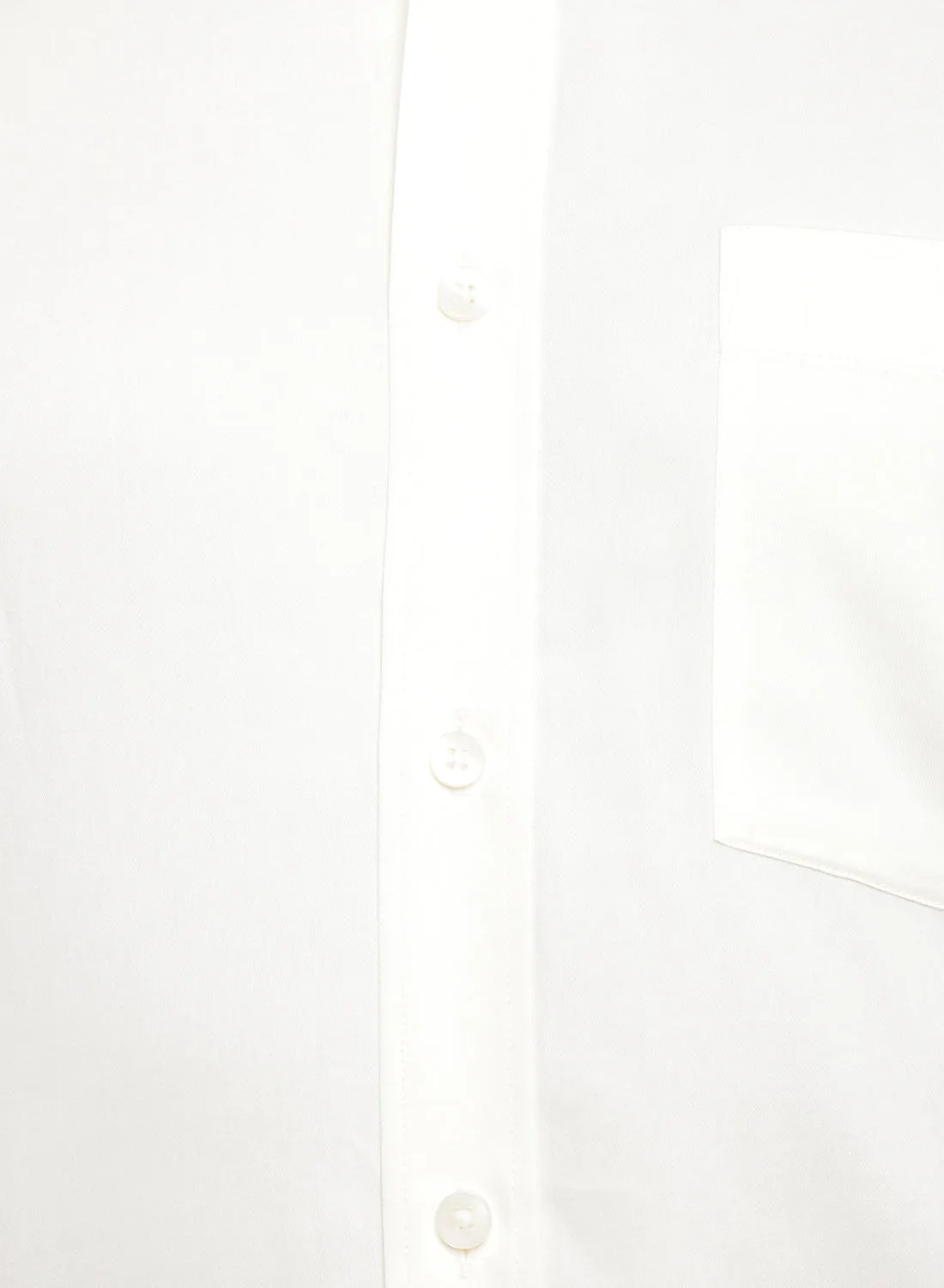 Cream Cotton Full Sleeve Shirt
