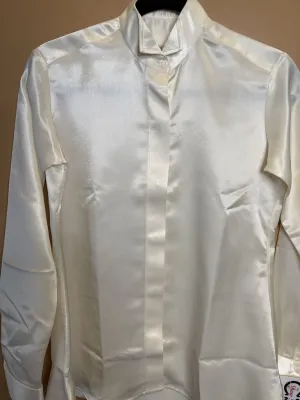CREAM SATIN FORMAL BETTY BERDINE SHIRT