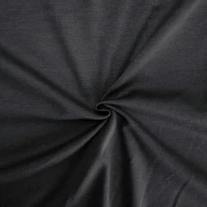 Deep Stone Gray Micro Striped Double Knit Fabric