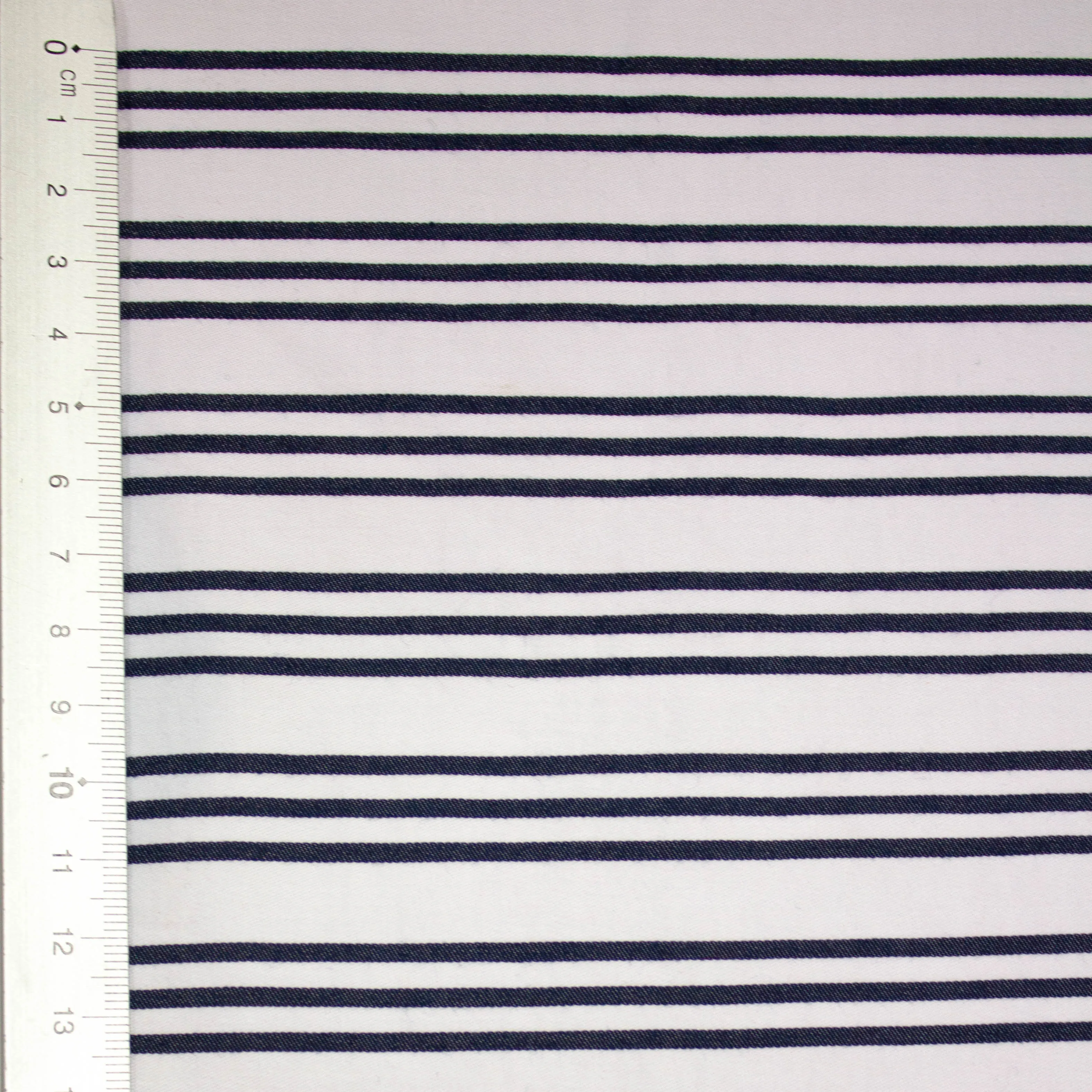 Dermont Blue Striped Cotton Twill
