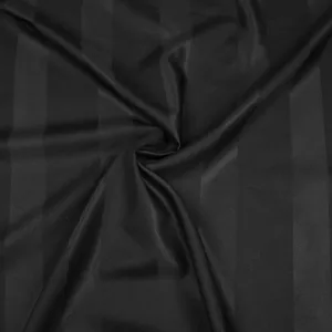 Doris Black Striped Viscose