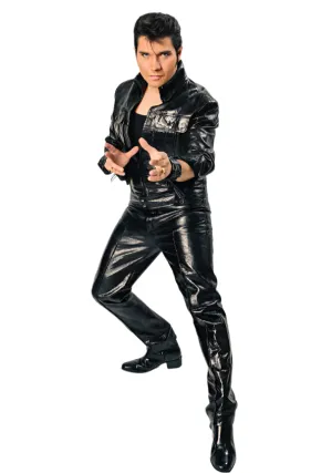 Elvis Black Leather Pants