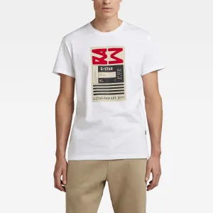 Flock Graphic Cotton T-Shirt - White