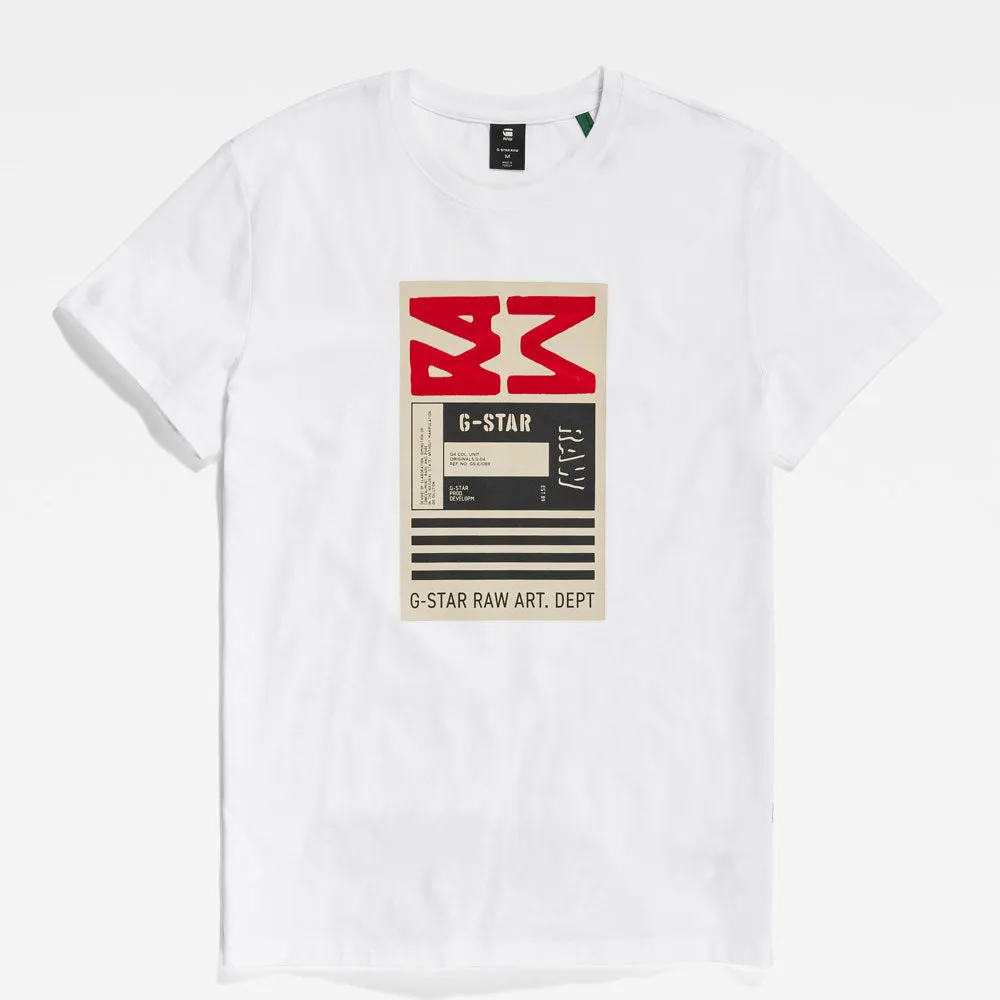 Flock Graphic Cotton T-Shirt - White