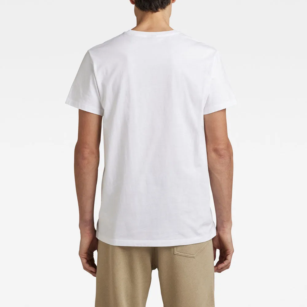 Flock Graphic Cotton T-Shirt - White