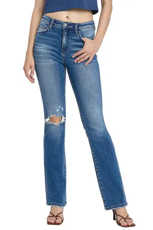 Flying Monkey - Bergenia - Stretch High Rise Bootcut Flare - F4847N