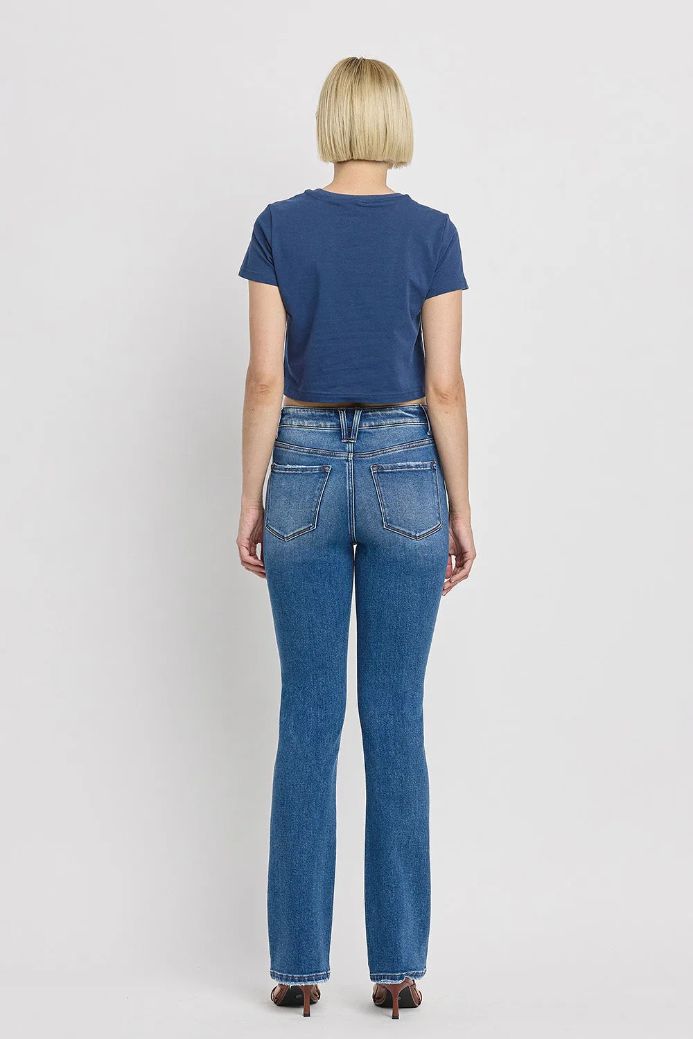 Flying Monkey - Bergenia - Stretch High Rise Bootcut Flare - F4847N