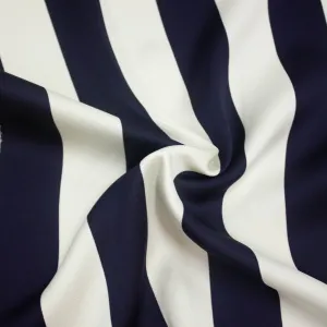 Folta Dark Blue Striped Polyester
