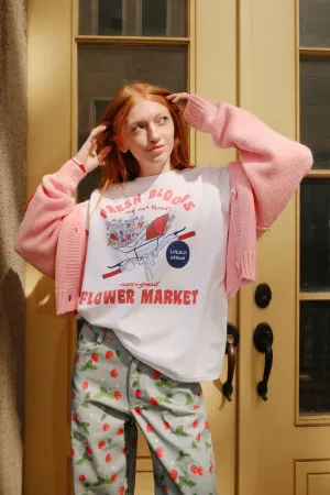 Fresh Blooms Flower Market Graphic T-shirt
