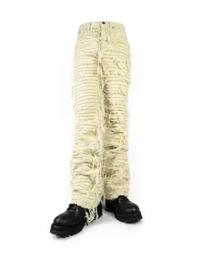 HAIRY BEIGE DENIM