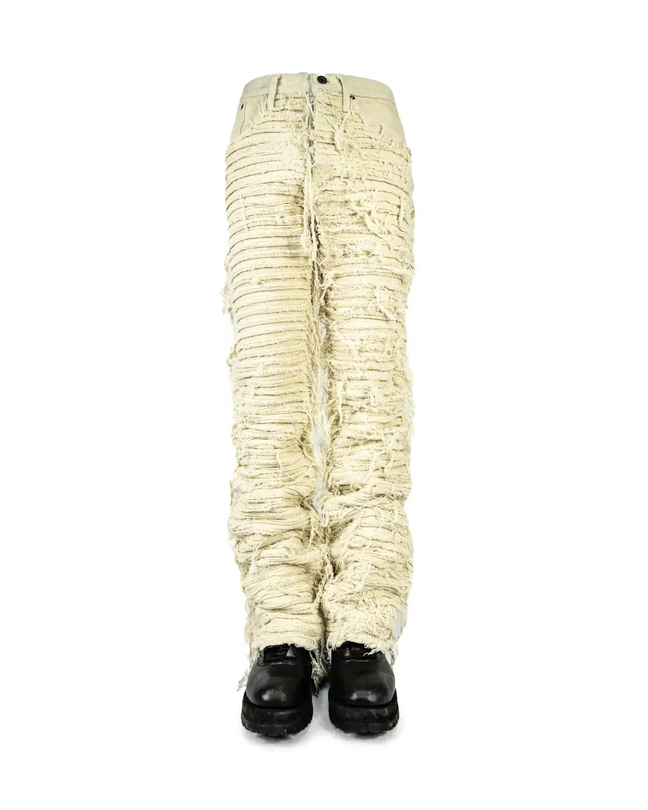 HAIRY BEIGE DENIM