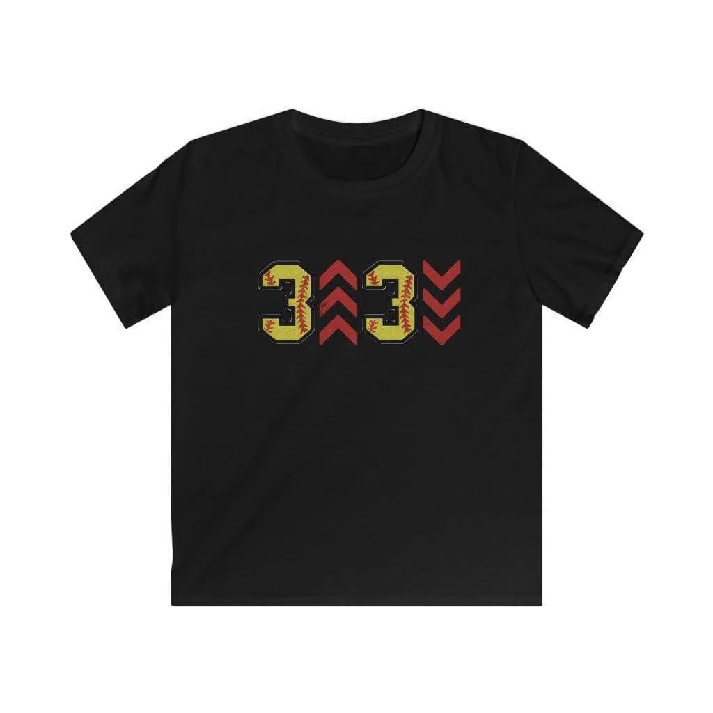 Hazel Blues® | Kids: 3 Up 3 Down Softball Graphic Tee